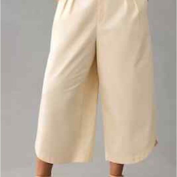 Anthropologie Mare Mare Curved-Hem Chino Pants  light sand color SIZE XL P XLP - Picture 3 of 8